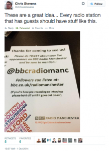 BBCMancGuestsTweeting