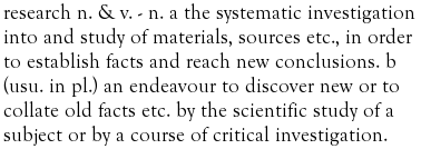 research definition